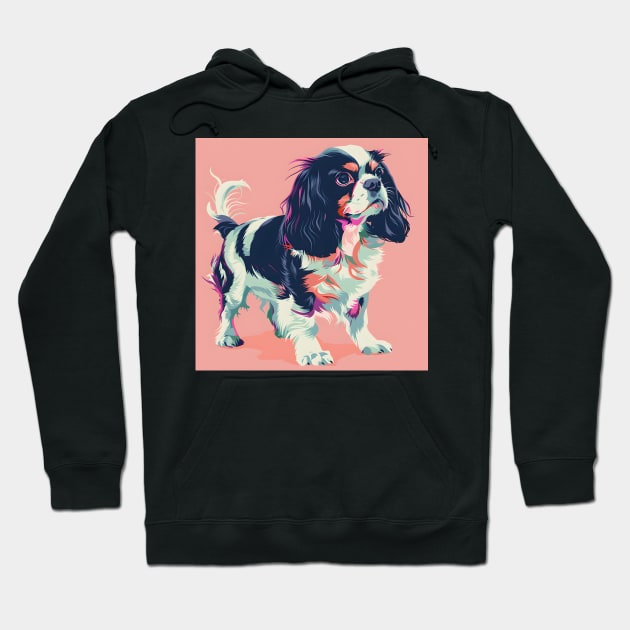 English Setter in 80's Hoodie by NatashaCuteShop